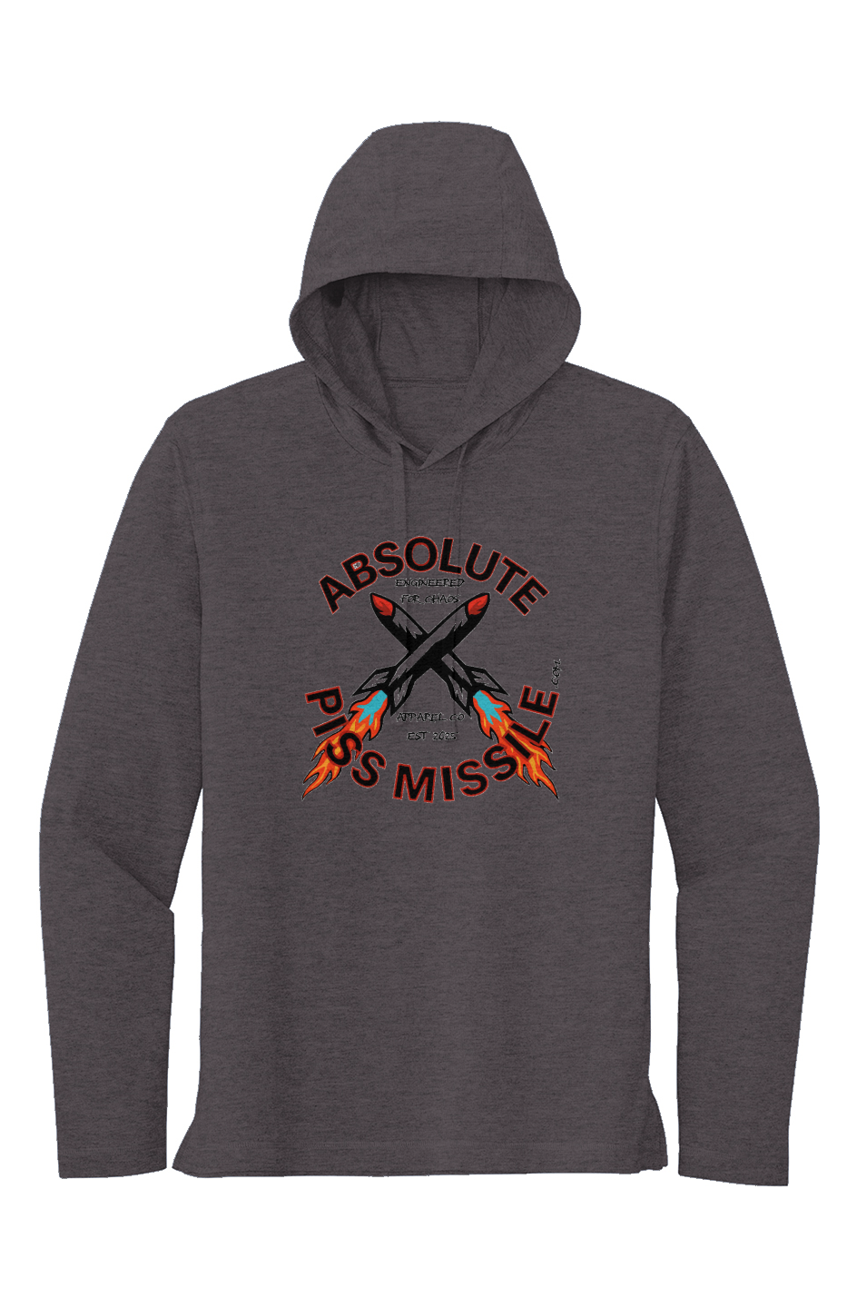 Blue Fire Long Sleeve Hoodie