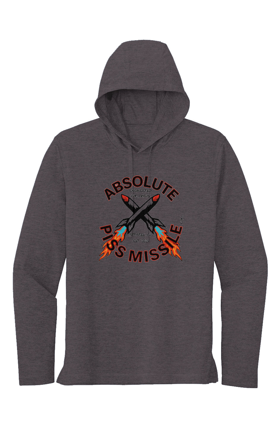 Blue Fire Long Sleeve Hoodie